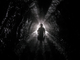 A long and perfectly straight passage.